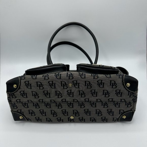 Vintage DOONEY & BOURKE Shadow Canvas Anniversary Bag Shoulder Lock 1990 - Picture 6 of 15